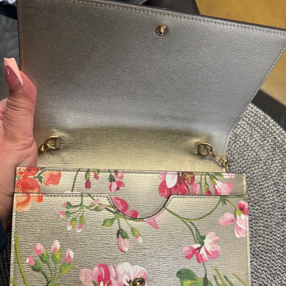 Gucci Floral Silver Mini Bag